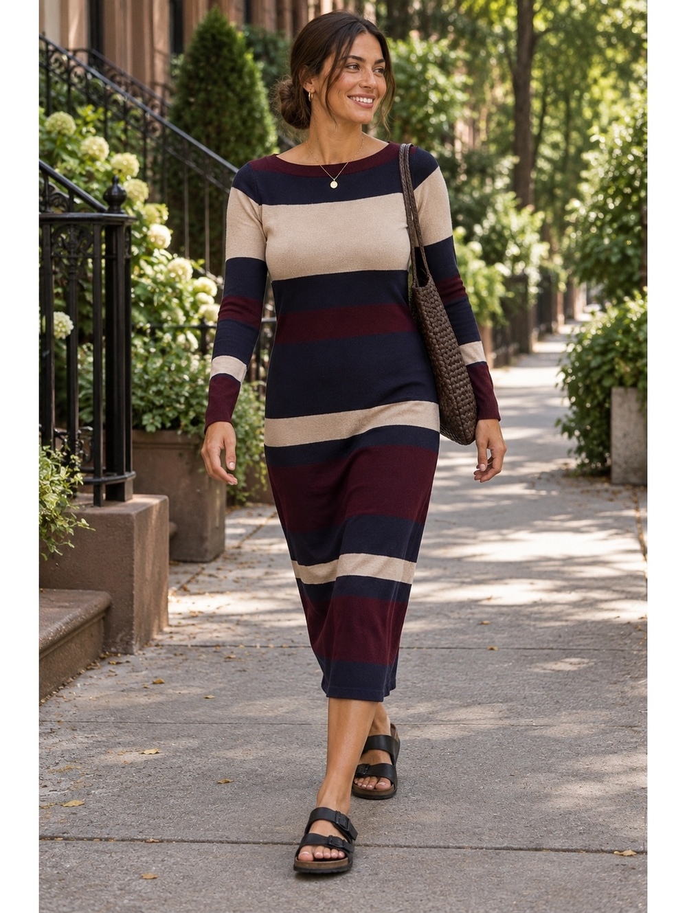 The Limited women's striped knit dress XS FALL LAYERING
